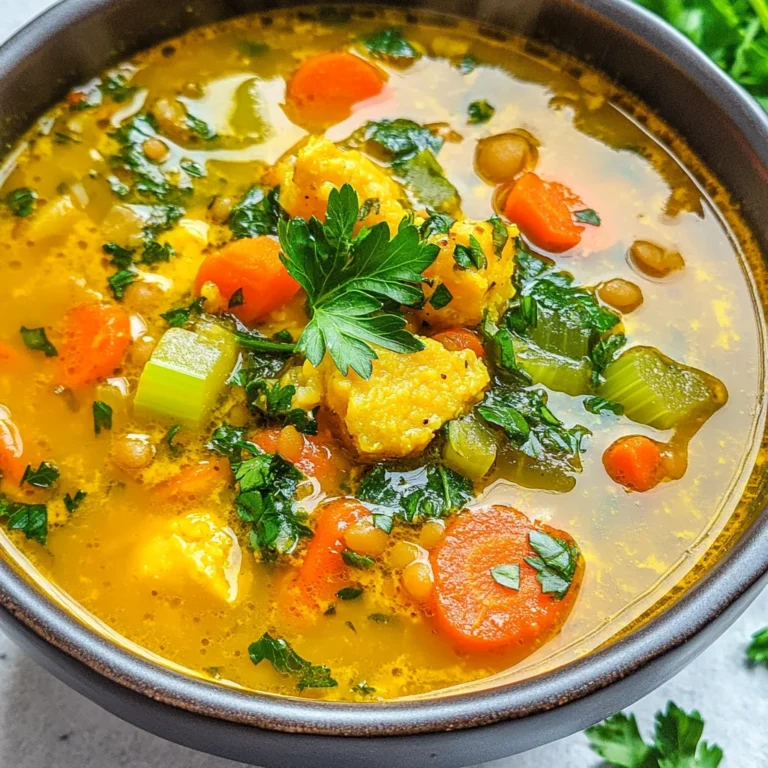 Anti-Inflammatory Veggie Soup with Turmeric