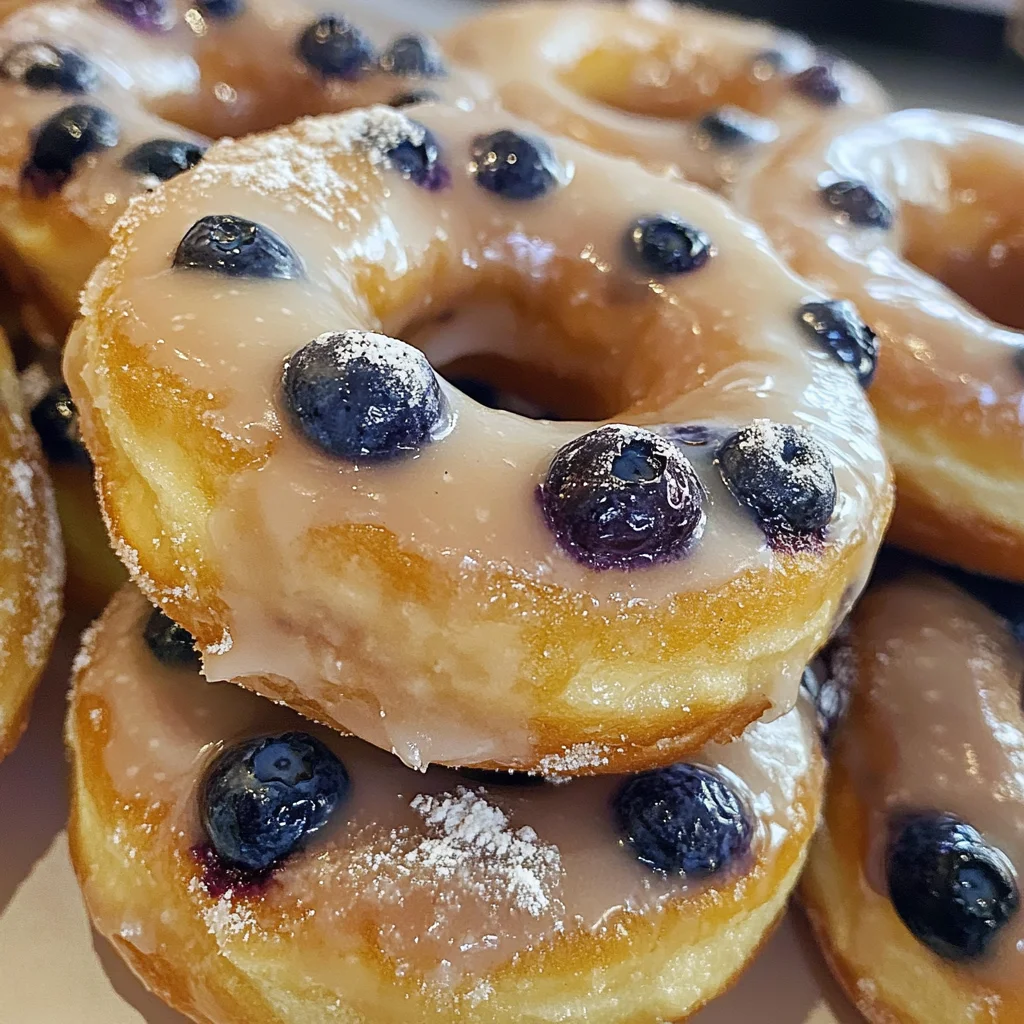 Baked Blueberry Donuts