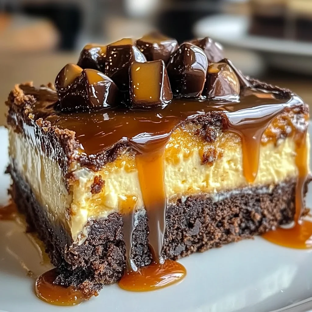 Caramel Brownie Cheesecake