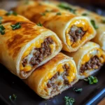 Cheesy Garlic Beef Roll-Ups