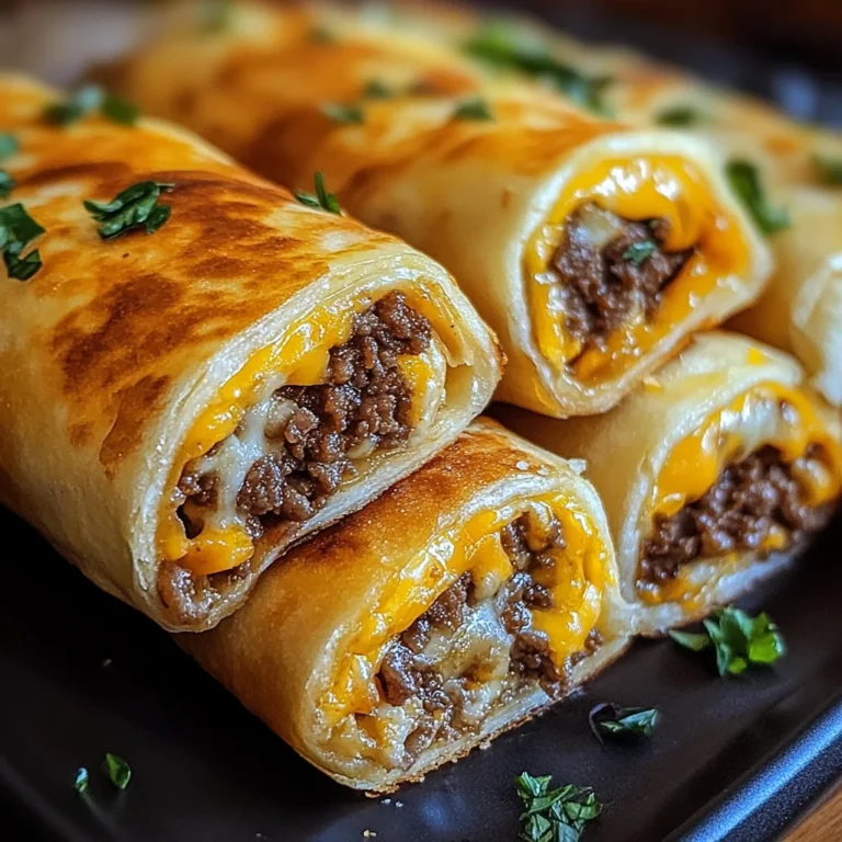 Cheesy Garlic Beef Roll-Ups