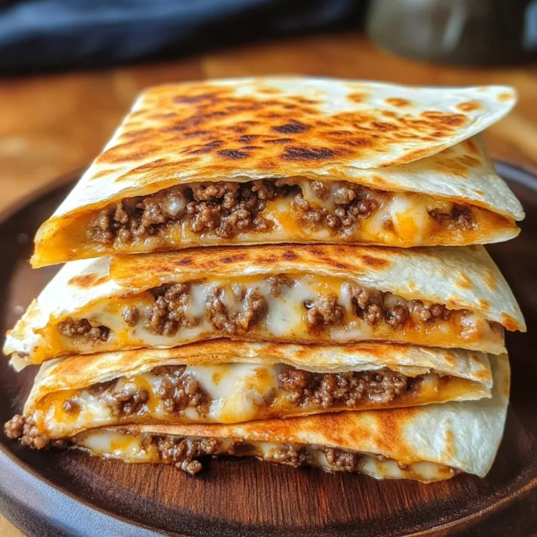 Cheesy Ground Beef Quesadillas Recipe is a must-try!