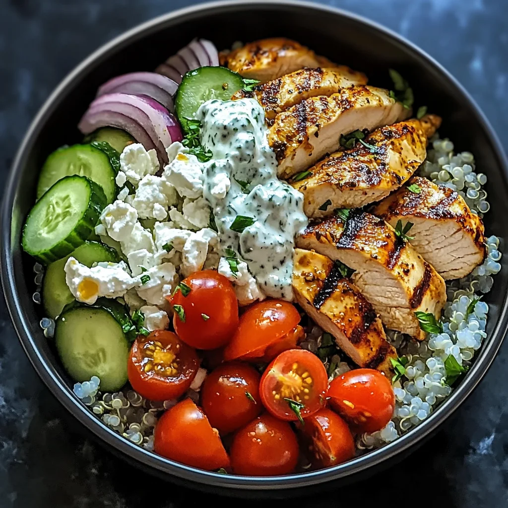 Chicken Tzatziki Bowls