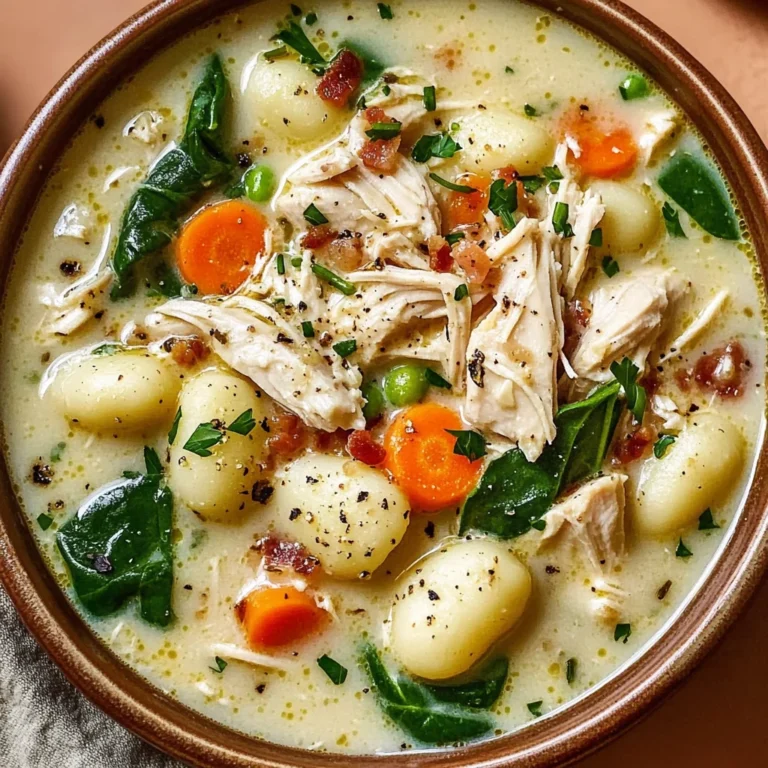 Creamy Crockpot Chicken Gnocchi Soup