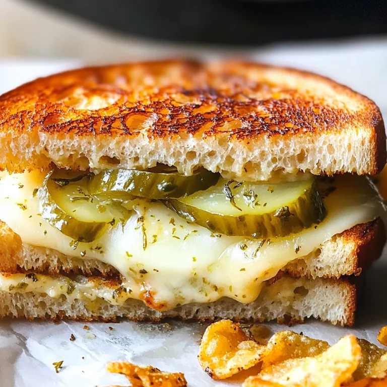 Crispy Dill Pickle Grilled Cheese Sandwich - theamazingfood