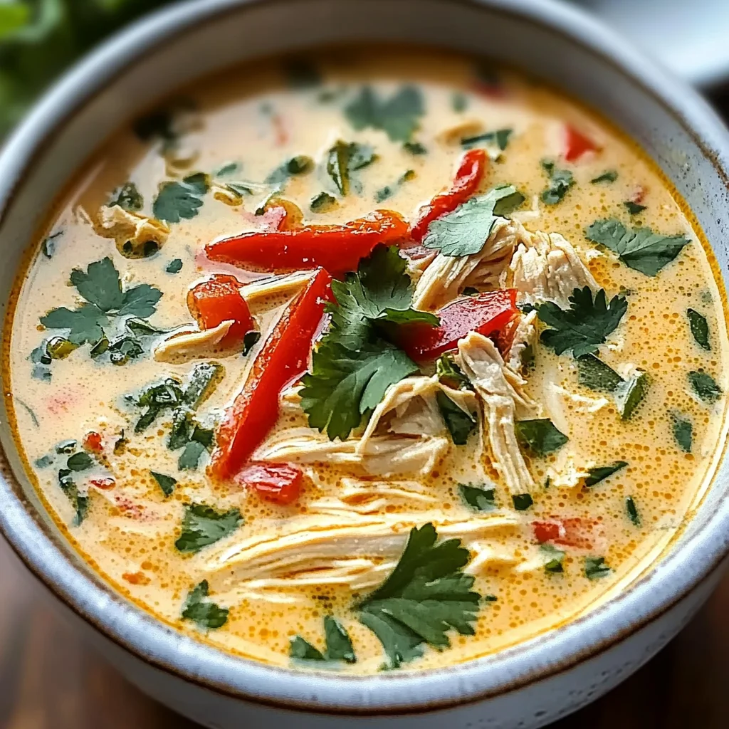 Easy Thai Coconut Chicken Soup