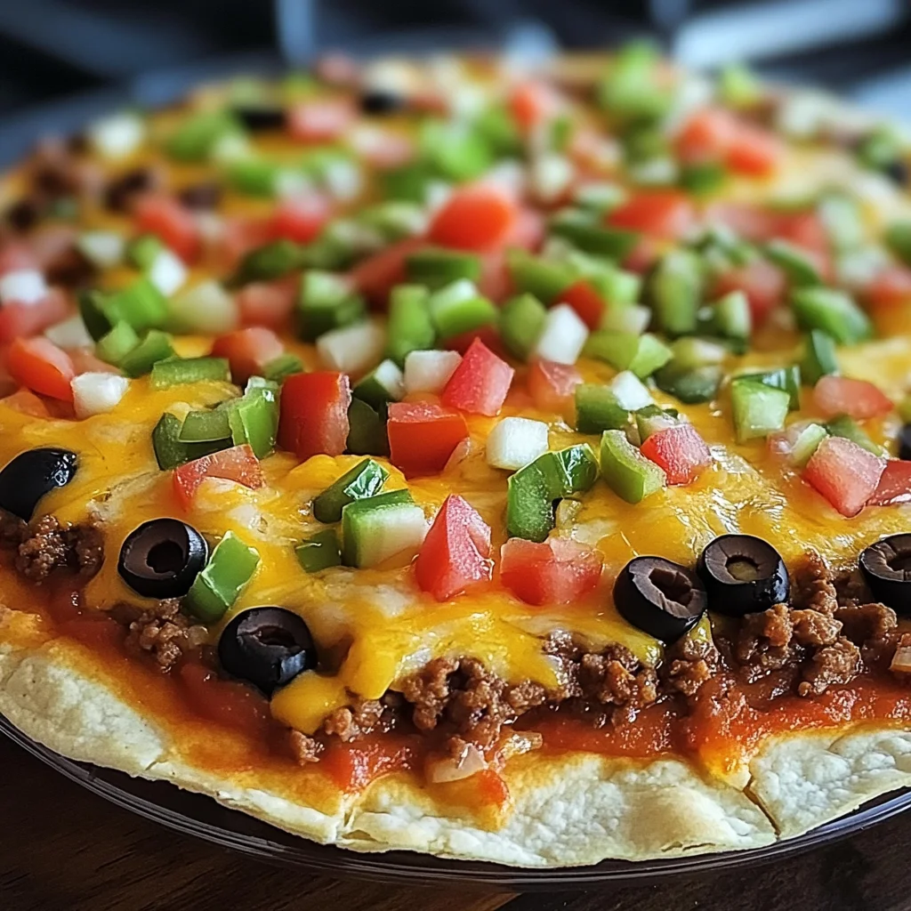 Homemade Mexican Pizza