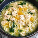Lemon Chicken Orzo Soup