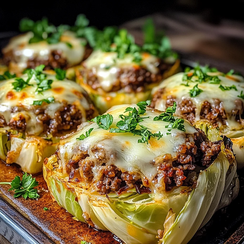 Oven-Baked Cabbage Burgers