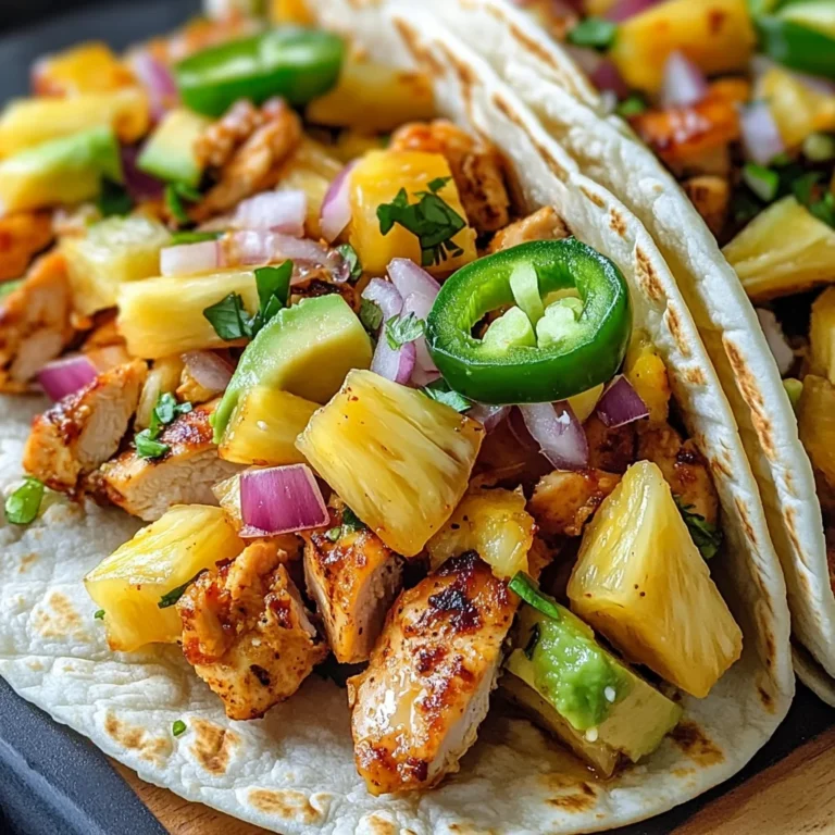 Pineapple Chicken Tacos