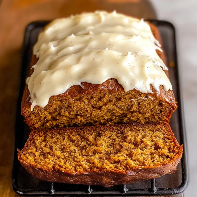 Pumpkin Bread with Cream Cheese Frosting Recipe