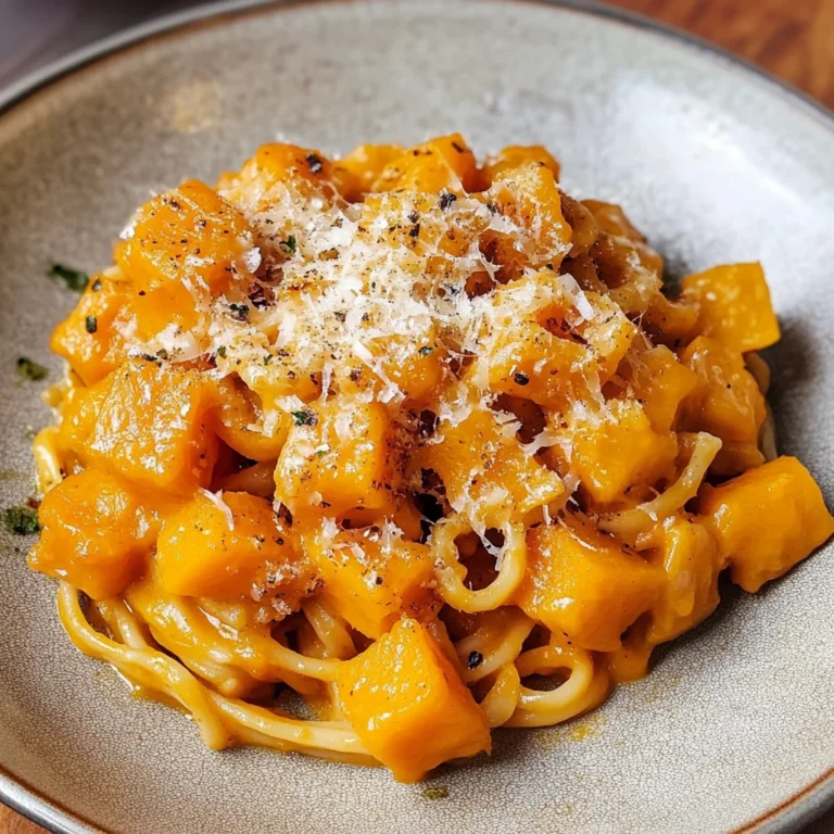 Roasted Pumpkin and Garlic Pasta