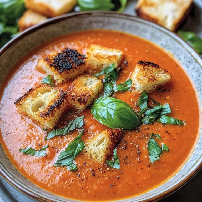 Roasted Tomato Basil Soup