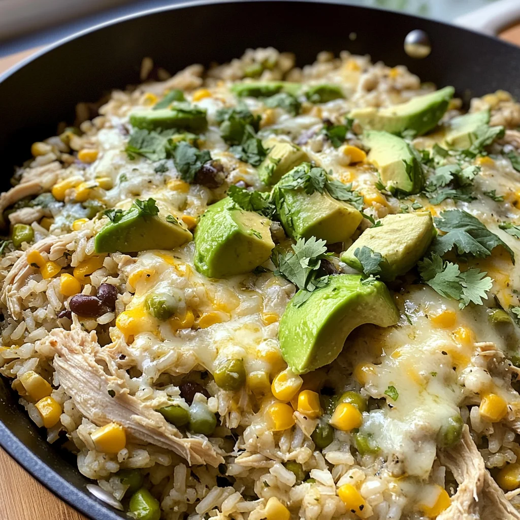 Salsa Verde Chicken & Rice Skillet