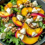 Simple Peach Feta Salad