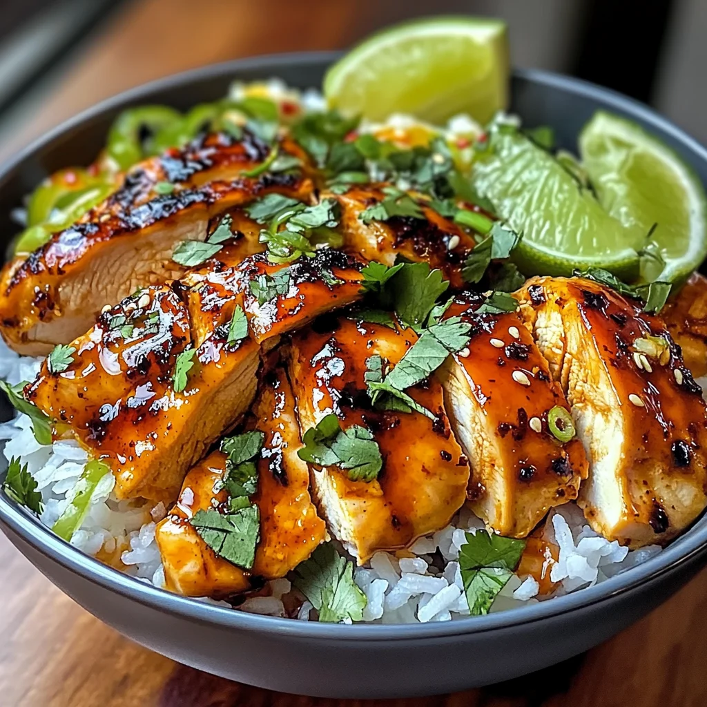 Spicy Maple Chicken with Coconut Rice