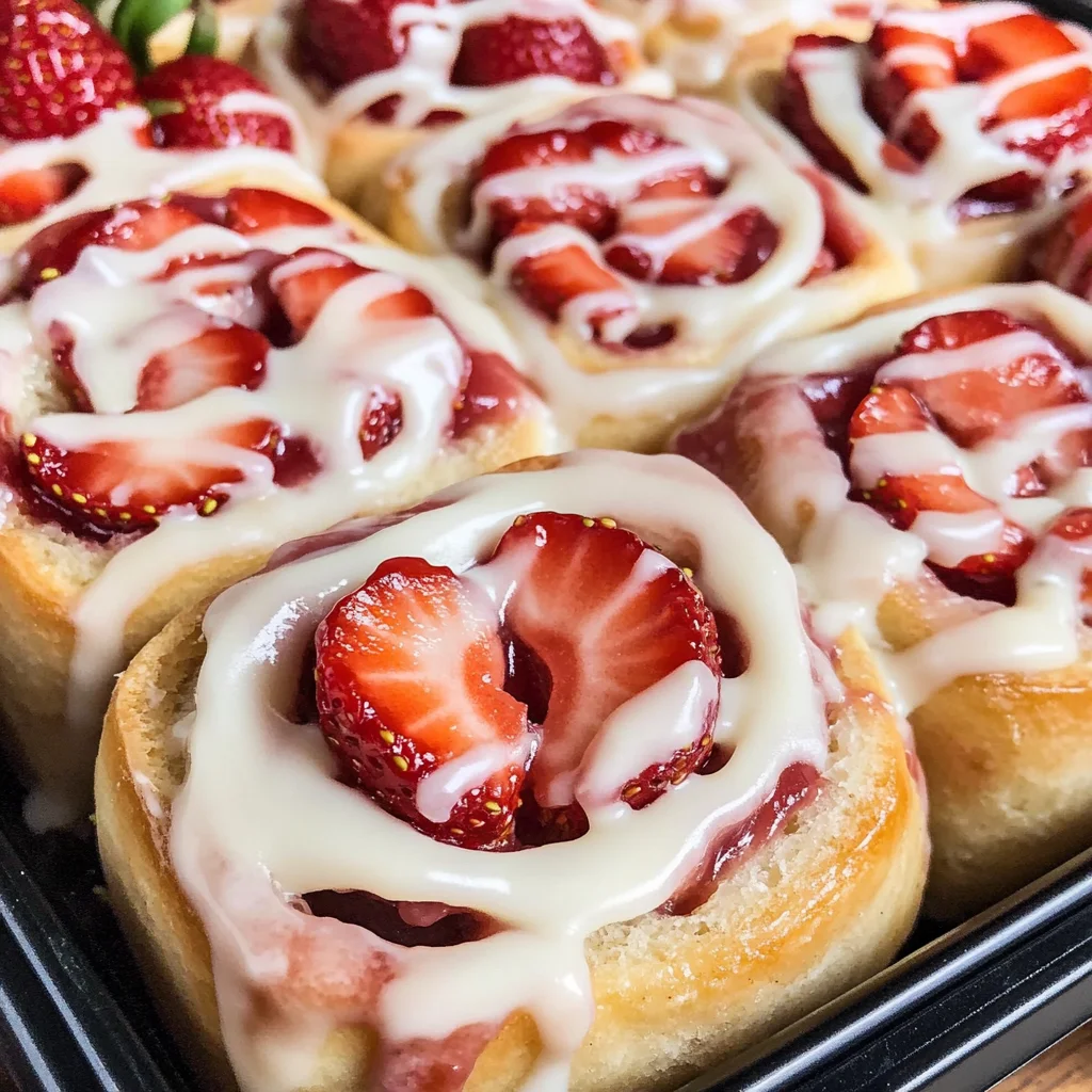 Strawberry Cheesecake Cinnabon Rolls Recipe