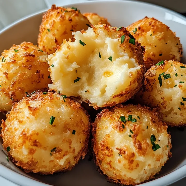Air Fryer Cheesy Mashed Potato Balls
