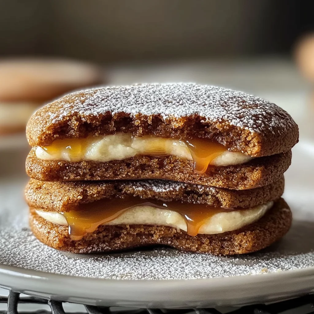 Apple Cider Whoopie Pie Cookies with Caramel