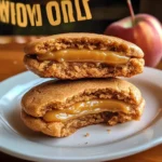 Apple Cider Whoopie Pie cookies with Caramel Filling