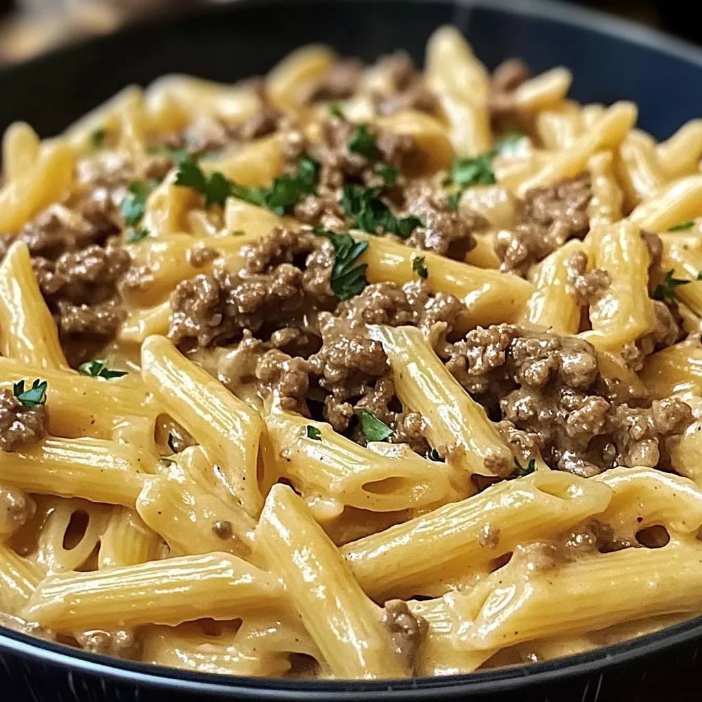 Beef and Garlic Butter Pasta recipe