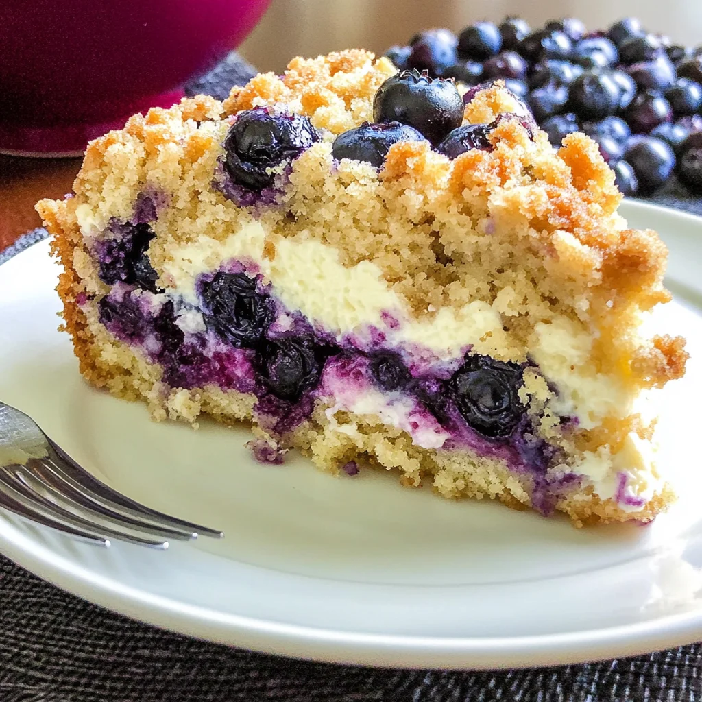 Blueberry Cream Cheese Crumb Cake