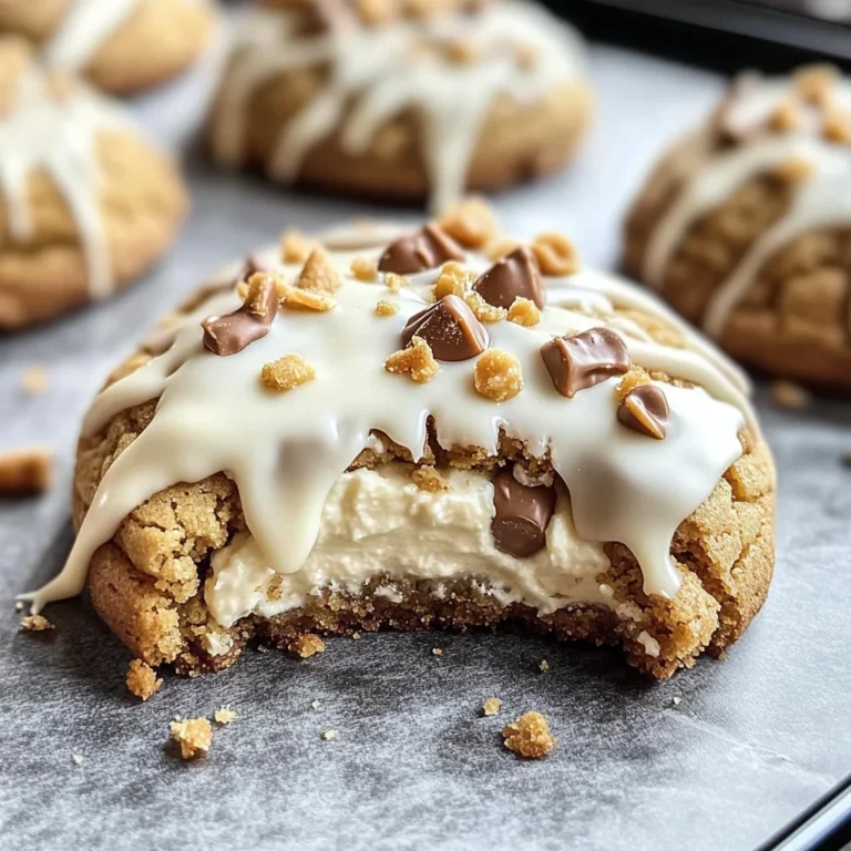 Cheesecake-Stuffed Cookies with White Chocolate and Reese’s