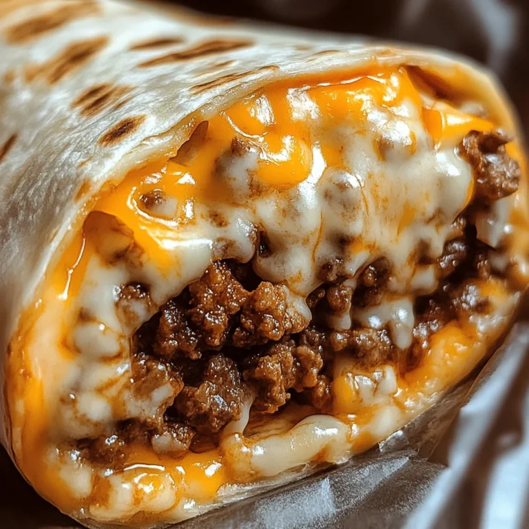 Cheesy Beef Taco Burritos