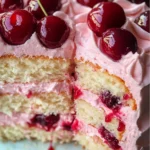 Cherry Layer Cake with Cherry Cream Cheese Frosting