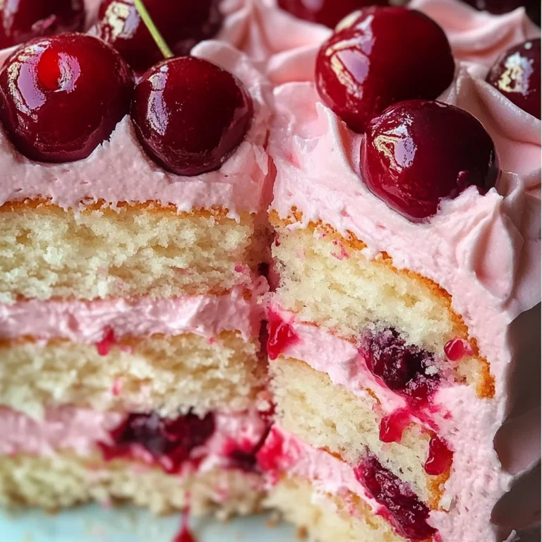 Cherry Layer Cake with Cherry Cream Cheese Frosting