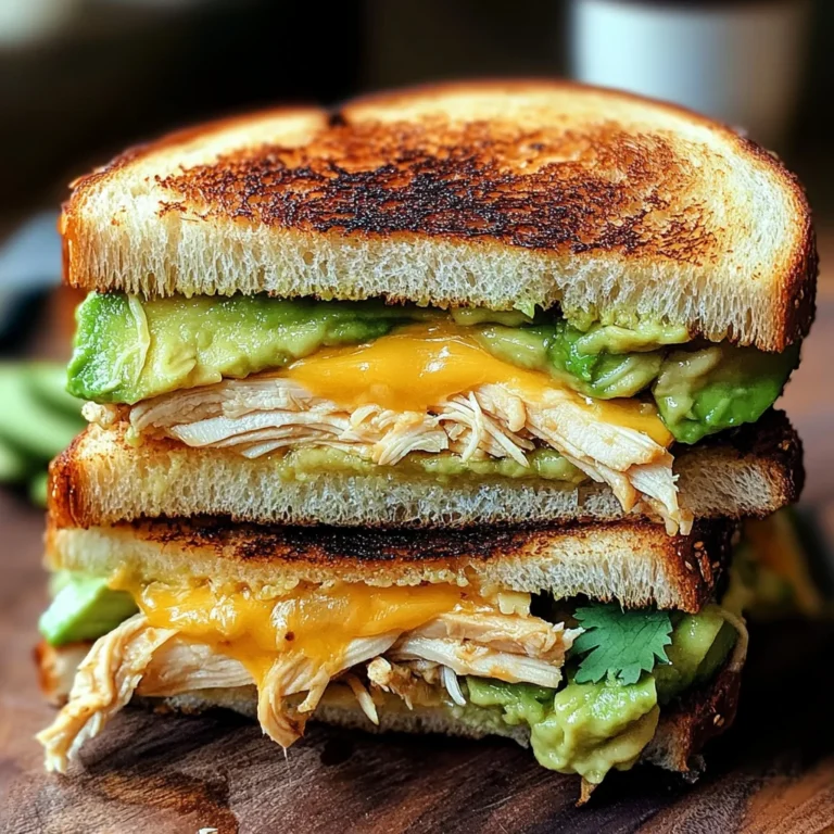 Chicken Avocado Melt Sandwich