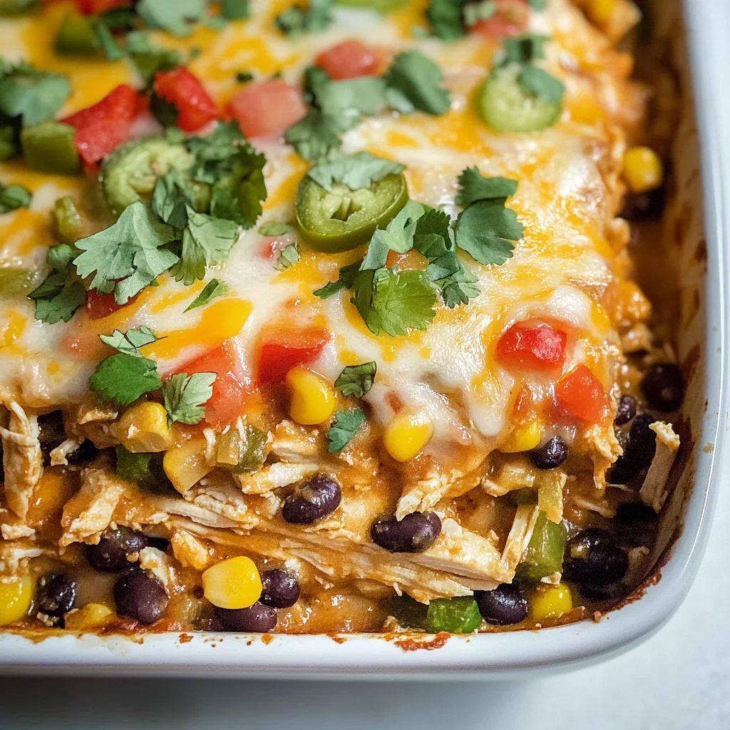 Chicken Burrito Casserole