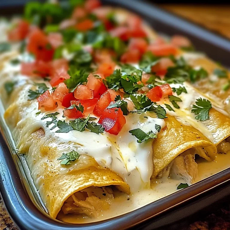 Chicken Enchiladas with Sour Cream White Sauce