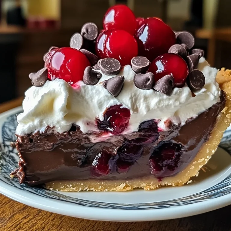 Chocolate Cherry Cream Pie