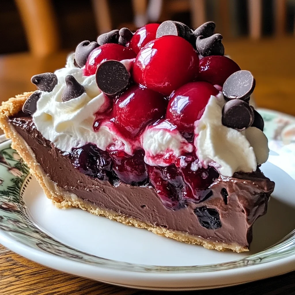 Chocolate Cherry Cream Pie