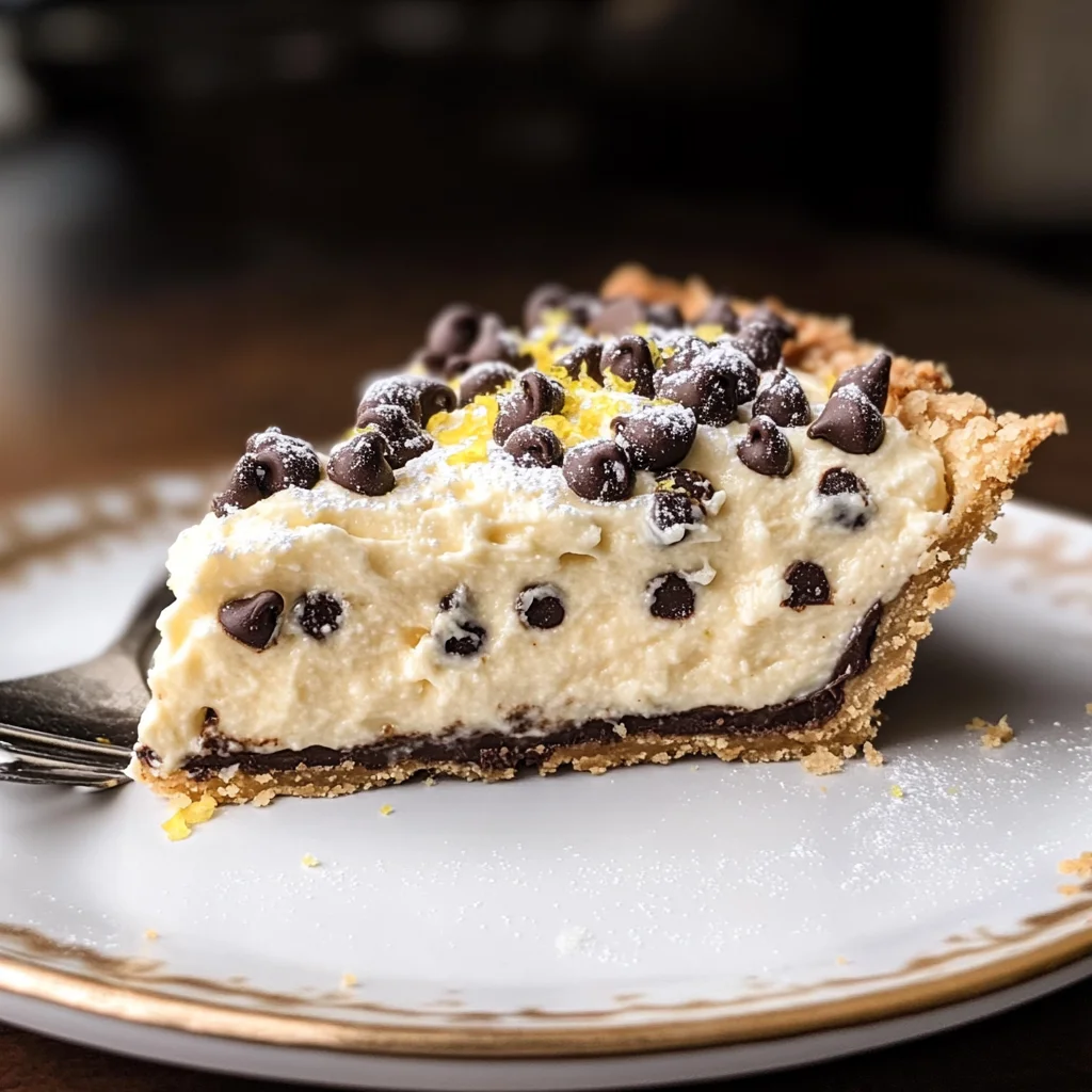 Chocolate Chip Cannoli Pie