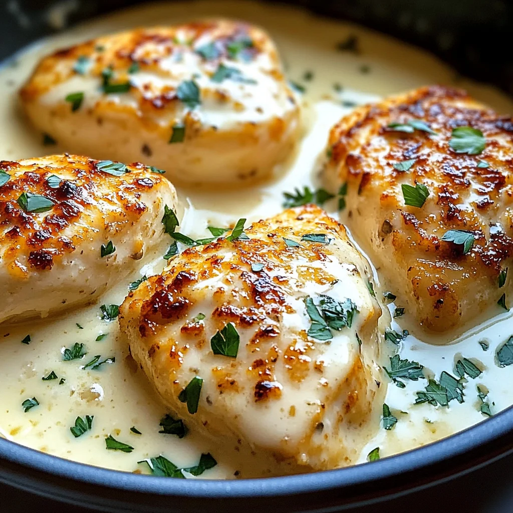 Creamy Baked Chicken with Parmesan and Garlic