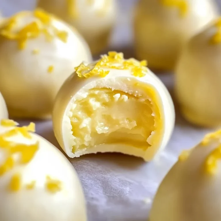 Creamy Lemon Truffles Recipe