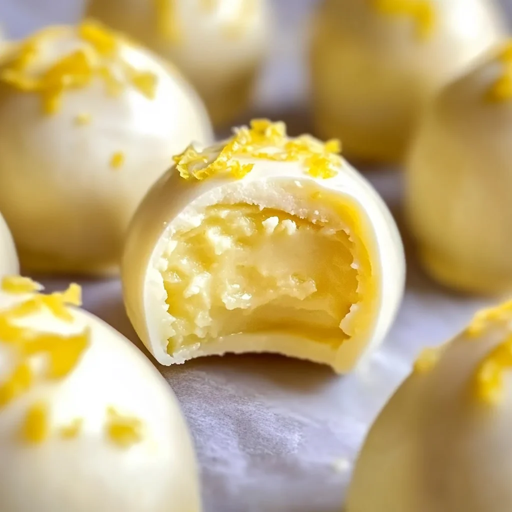 Creamy Lemon Truffles Recipe