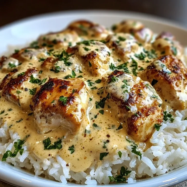 Creamy Smothered Chicken Rice
