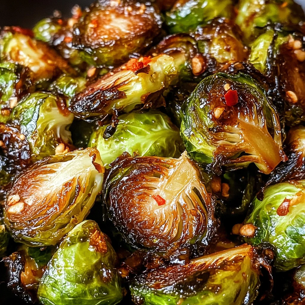 Crispy Honey Balsamic Brussels Sprouts
