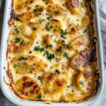 Dad’s Creamy & Cheesy Au Gratin Potatoes