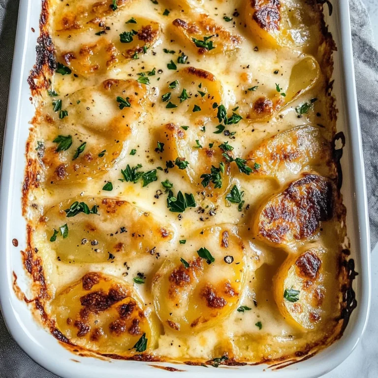 Dad’s Creamy & Cheesy Au Gratin Potatoes