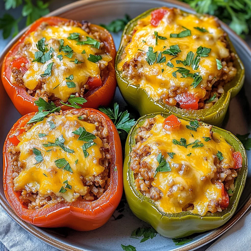 Easy Stuffed Bell Peppers Recipe