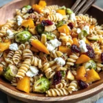 Fall Pasta Salad with Butternut Squash and Brussels