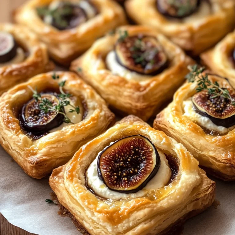 Goat Cheese and Fig Puff Pastry Tarts