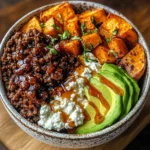 Ground Beef Hot Honey Bowl