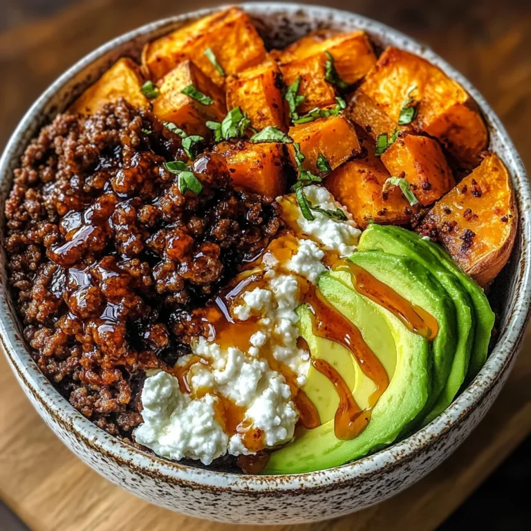 Ground Beef Hot Honey Bowl
