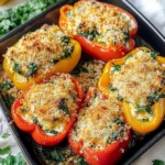 Herby Ricotta Stuffed Peppers