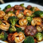 Honey Garlic Shrimp Roasted Broccoli